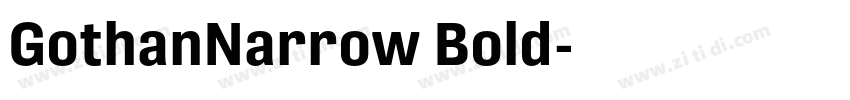GothanNarrow Bold字体转换